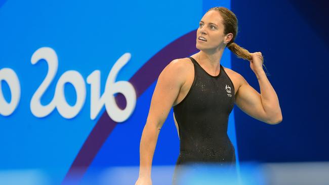 Rio Olympics 2016. The finals of the swimming on day 02, at the Olympic Aquatic Centre in Rio de Janeiro, Brazil. Emily Seebohm in the semi-final of the Women's 100m Backstroke. Picture: Alex Coppel.