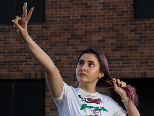 01-11-2022 - Naz Almasi is Iranian-Kurdish asylum seeker active in dissident circles. She arrived in Australia by boat after her family fled Tehran in 2013. Picture: Emma Murray / The Australian