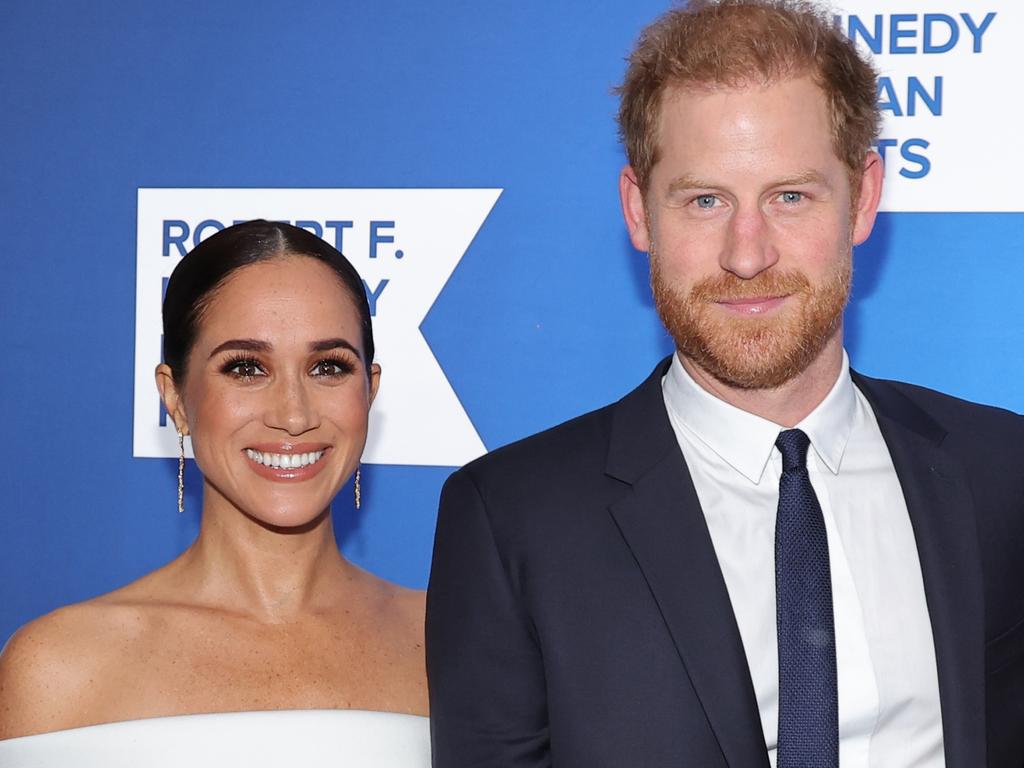 Meghan and Harry want to produce rom-coms. Picture: Mike Coppola/Getty Images for 2022 Robert F. Kennedy Human Rights Ripple of Hope Gala