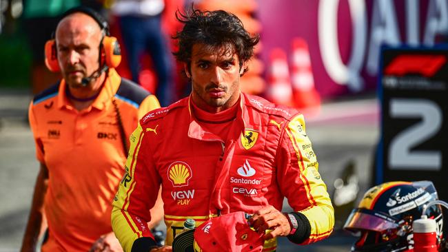 Carlos Sainz was robbed of his Richard Mille watch. (Photo by Marco BERTORELLO / AFP)
