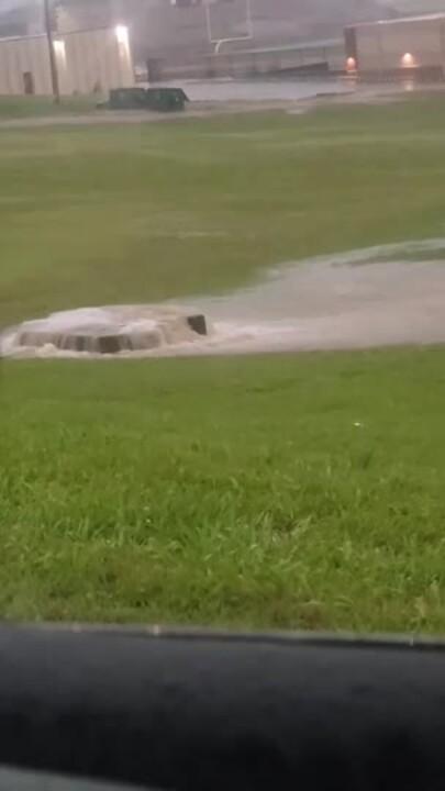 Motorists Navigate Several Inches of Floodwater in Southern Oklahoma