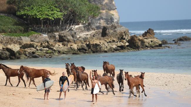 Horses and surfing are two of the attractions at Nihi Sumba, Indonesia.