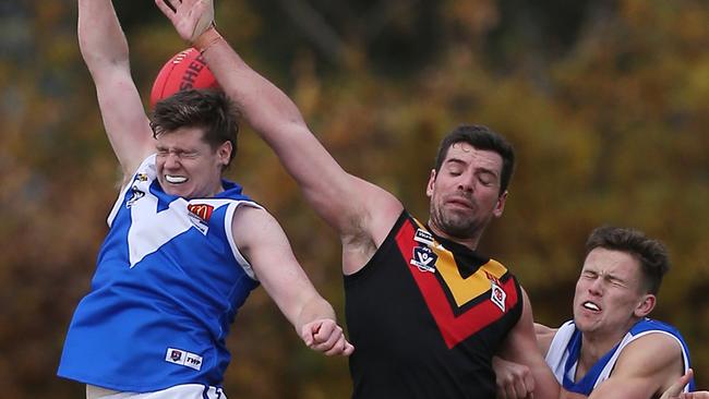 Rex Hickman in action for Bacchus Marsh. Picture: Yuri Kouzmin