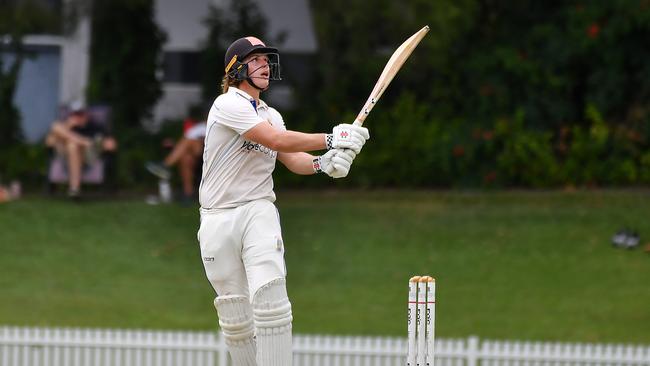 Gold Coast batsman Ashton Gumm Premier. Picture, John Gass