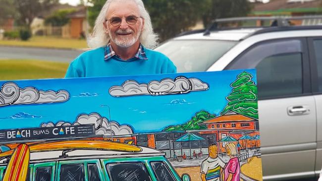 Phillip Burton’s art was prominent in the Taree and Old Bar community.