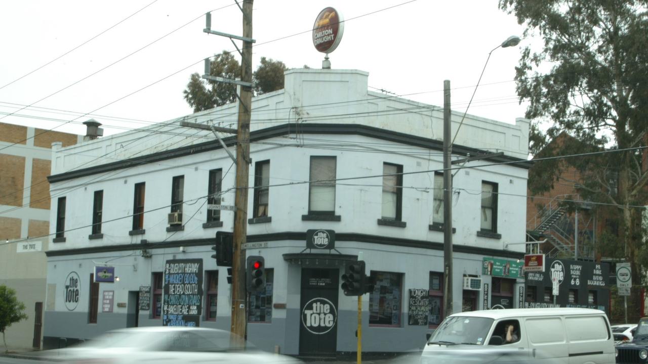 The Tote Hotel in the Melbourne suburb of Collingwood is on the verge of being bought by two local bar owners, with $1.5m in assistance from the city’s live music community. Picture: News Corp Australia