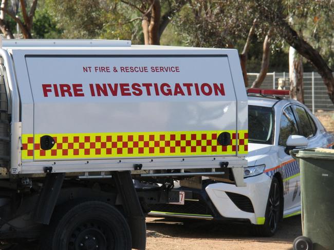 Northern Territory fire investigators in Alice Springs. Picture: Gera Kazakov NT fire investigation generic