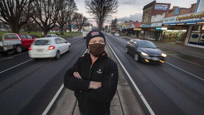 Colac mayor Jason Schram wants the Victorian government to put the city under a ‘quick temporary lockdown’ Picture: David Geraghty