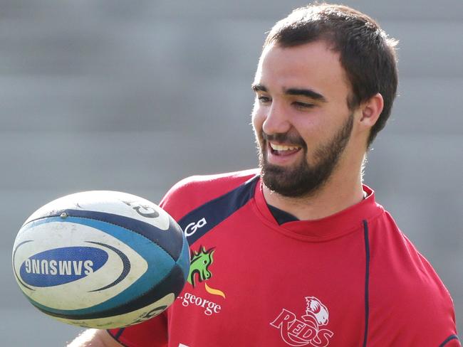 QLD Reds player Nick Frisby at training, Ballymore. Pic Jono Searle