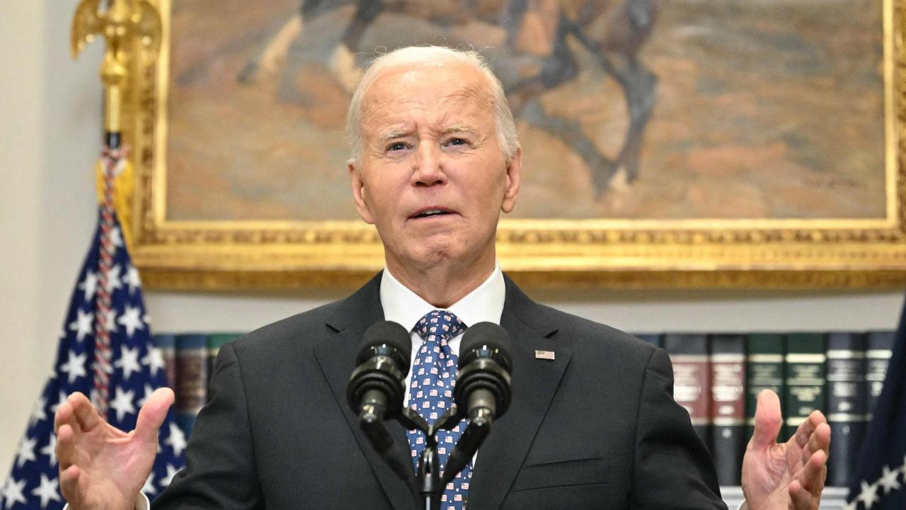 US President Joe Biden comments on his administration’s response to Hurricane Helene at the White House in Washington, DC, on September 30, 2024. Picture: Mandel NGAN / AFP