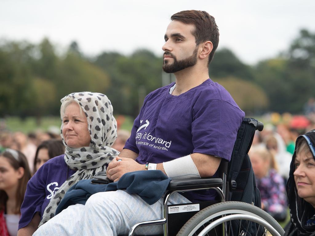 He took part in a March for Love event eight days after the event that killed 51 people. Picture: Marty Melville.