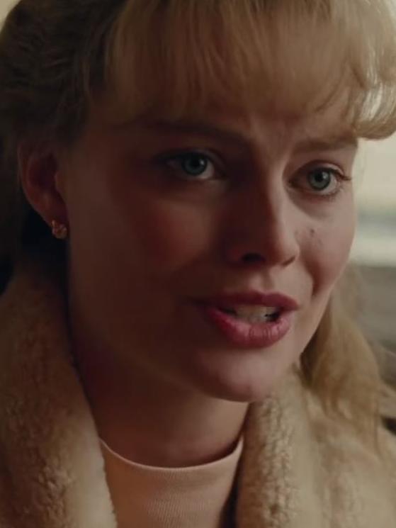 Margot Robbie as Olympic figure skater Tonya Harding in the I, Tonya film.