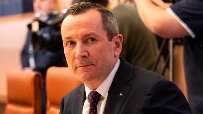 Mark McGowan said he was “extremely tired” after serving in the state's top job since 2017. Picture: NCA NewsWire / Martin Ollman