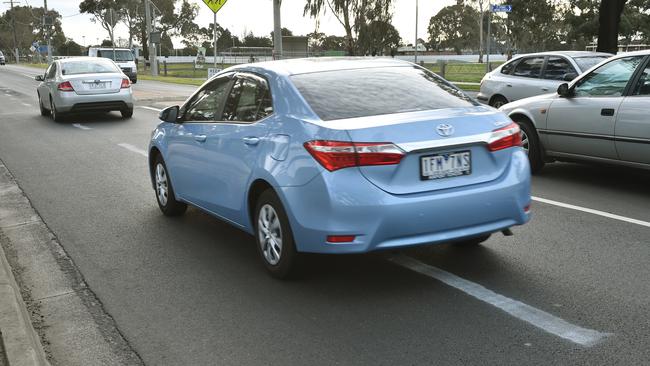 Makeshift lines were added by a mystery resident on Craigieburn Rd last August.