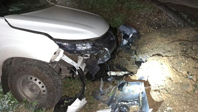 A drink driver crashed at Munno Para West overnight. Picture: SA Police