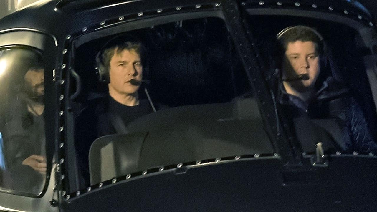 Cruise flew his own helicopter into London this week as filming for Mission Impossible 8 continues. Picture: Backgrid
