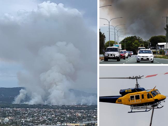 Grass fire at Carrara, Gold Coast.