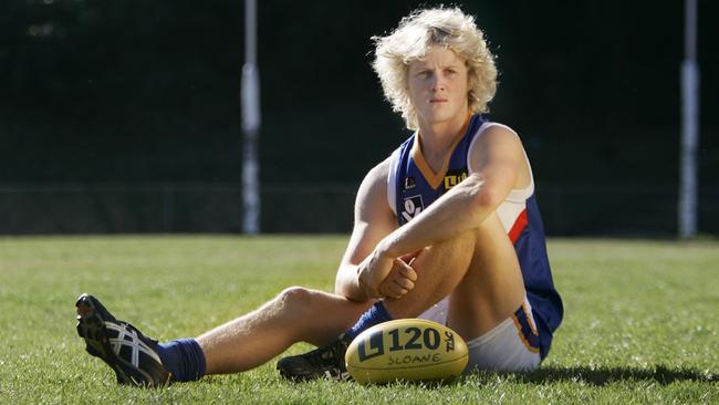 Eastern Ranges draft hopeful Rory Sloane in 2008.