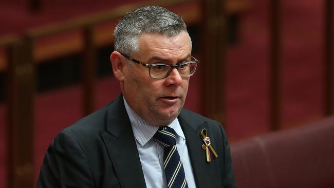 Senator Murray Watt copped the brunt from the Coalition. Picture: Kym Smith