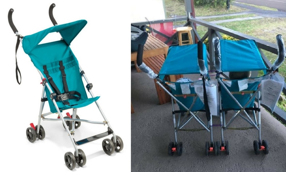 Kmart hack Mother makes her own double seated pram Kidspot