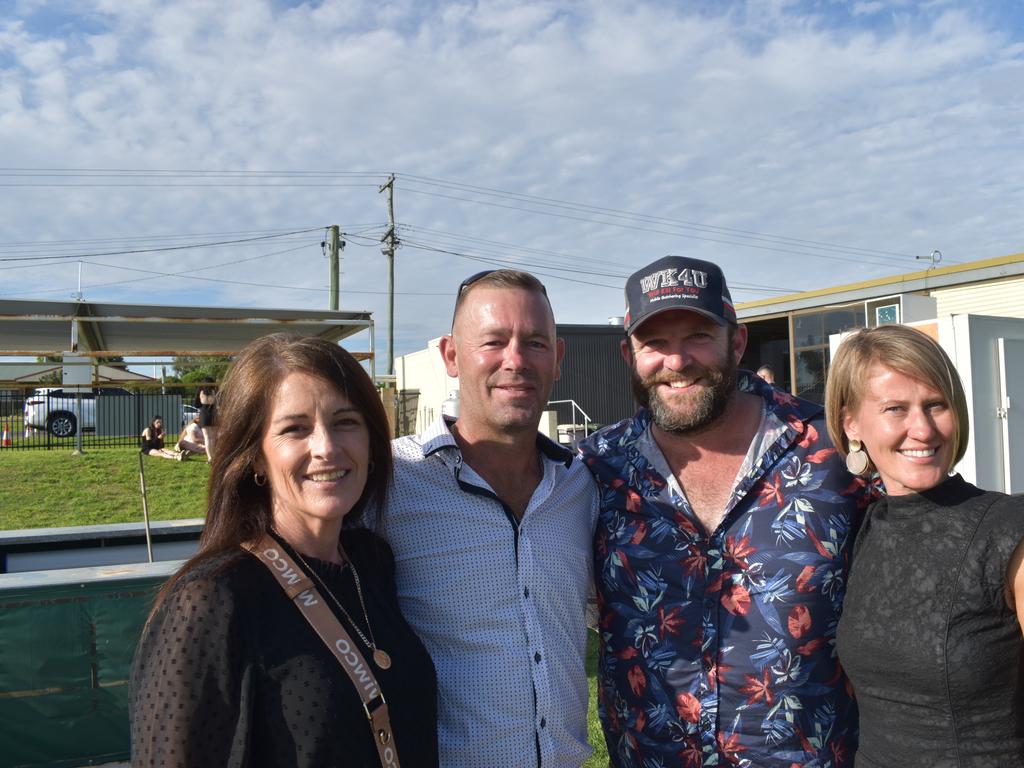 Belinda Livingstone and Troy Friedrichs from Brisbane with Johnno Stephens and Maarja Stephens from Brookstead (Photo: Michael Hudson/ Warwick Daily News)