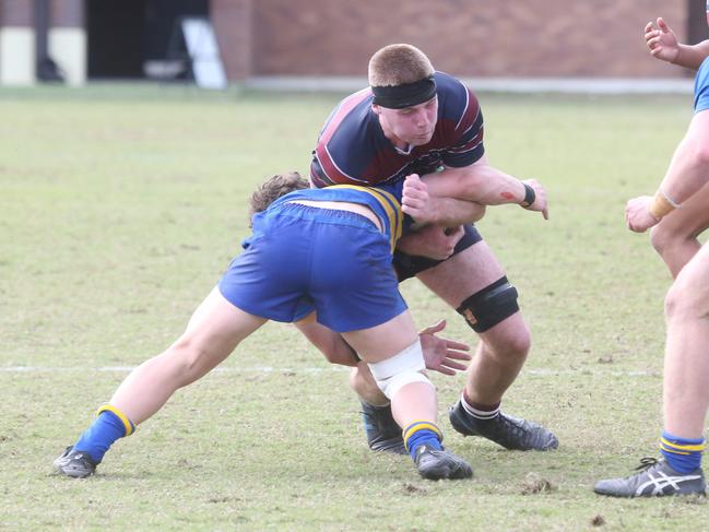 The Southport School vs. Toowoomba Grammar School firsts GPS rugby. Played on The Village Green.27 July 2024 Southport Picture by Richard Gosling