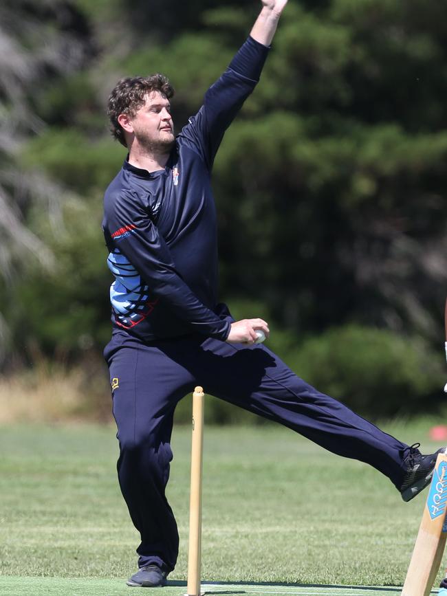 Rhys Berry in action for Diggers Rest Bulla. Picture: Stuart Milligan