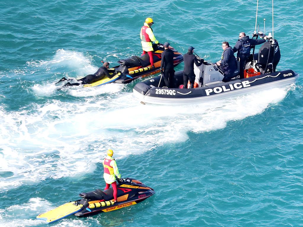 The search for the missing Yak-52 plane around South Stradbroke Island (Jumpinpin) where the pilot and passenger on board are still missing. Picture: NIGEL HALLETT