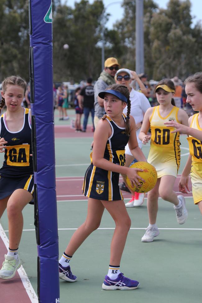 The Netball Qld Primary Schools Cup grand finals are being held at the Hinterland District Netball Association at Mudgeeraba. Picture: Mike Batterham.