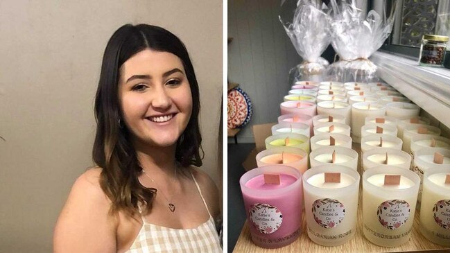 Katie McArthur started her own candle business called Katie's Candles &amp; Co. Photo: Contributed