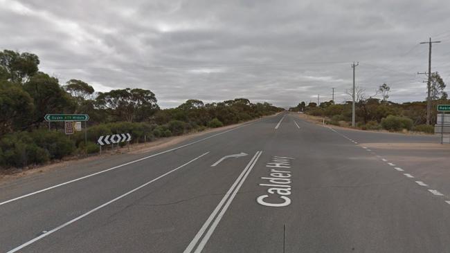 The Calder Highway at Hattah before a roundabout was installed. Picture: Google Maps