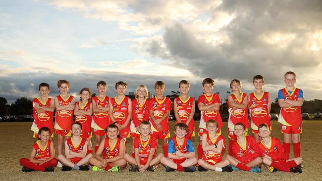 Surf Coast Suns Jarosite under-9 football team. Picture: Alison Wynd