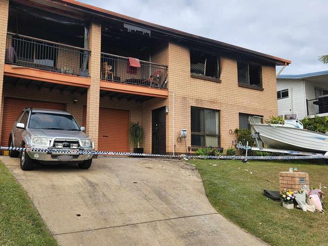 House fire on Crest Ave, Boyne Island. Picture: Darryn Nufer