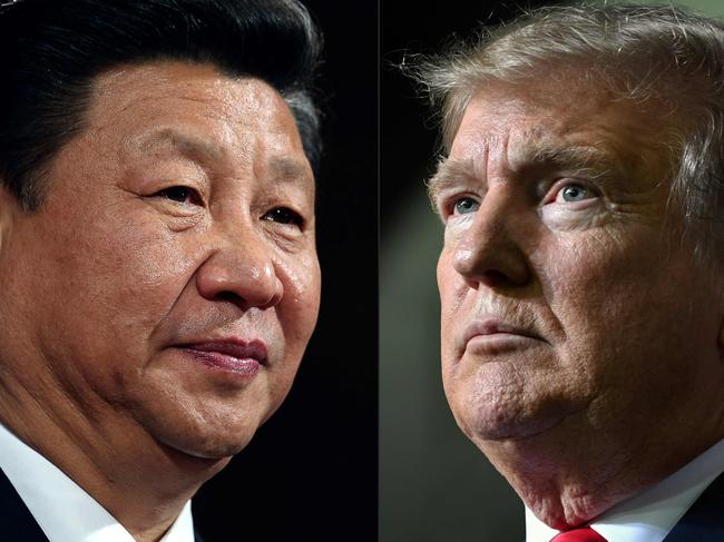 (COMBO) This combination of pictures created on May 14, 2020 shows recent portraits of   China's President Xi Jinping (L) and US President Donald Trump. - US President Donald Trump said on May 14, 2020, he is no mood to speak with China's Xi Jinping, warning darkly he might cut off ties with the rival superpower over its handling of the coronavirus pandemic. "I have a very good relationship, but I just -- right now I don't want to speak to him," Trump told Fox Business. (Photos by Dan Kitwood and Nicholas Kamm / various sources / AFP)