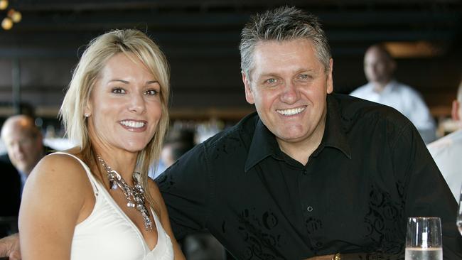 2GB radio personality Ray Hadley with wife Suzanne at Flying Fish Restaurant at Pyrmont, Sydney. Picture: John Fotiadis