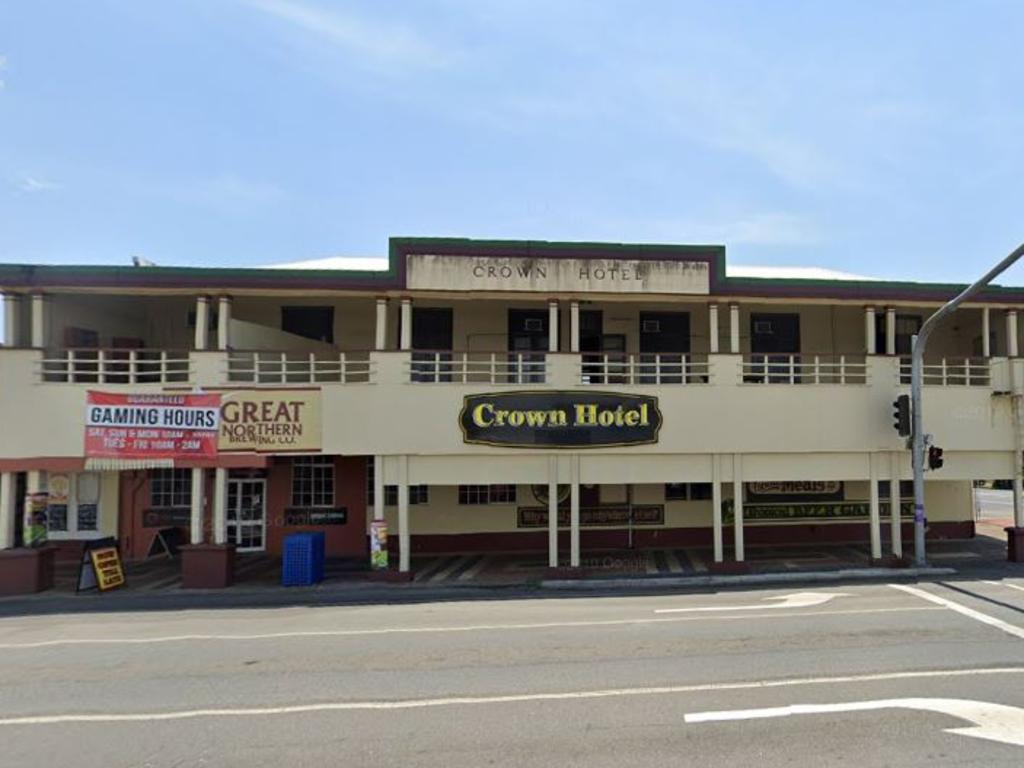 It's believed the offender and the deceased may have earlier crossed paths at the Crown Hotel at Innisfail. Picture: Google