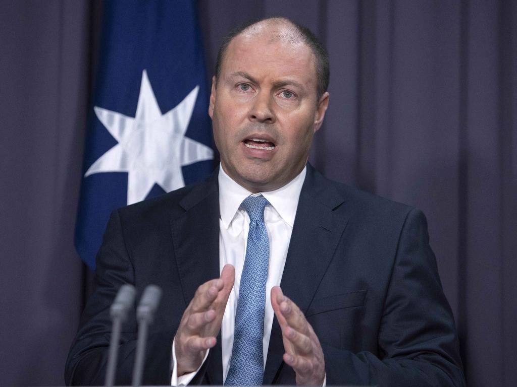 Treasurer Josh Frydenberg said the government had a whole suite of measures to help the economy face its biggest economic challenge since the Great Depression. Picture: NCA NewsWire / Gary Ramage