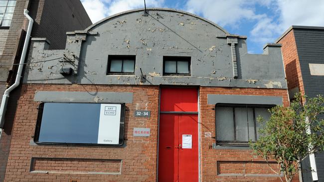 The old Sherrin factory at 32 Wellington Street, Collingwood. Picture: Andrew Henshaw