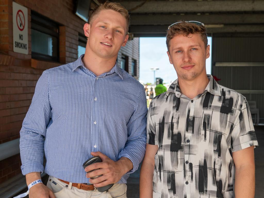 Josh Bartlett and Tyren Maree at NQ Classic Derby Day Mackay Turf Club Saturday 30 September 2023 Picture: Michaela Harlow