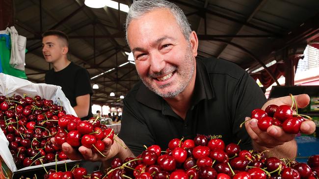 Queen Victoria Market trader Rocco Tripodi says most suppliers have been affected. Picture: Ian Currie