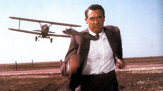 Cary Grant in the Hitchcock classic <em>North By Northwest.</em>