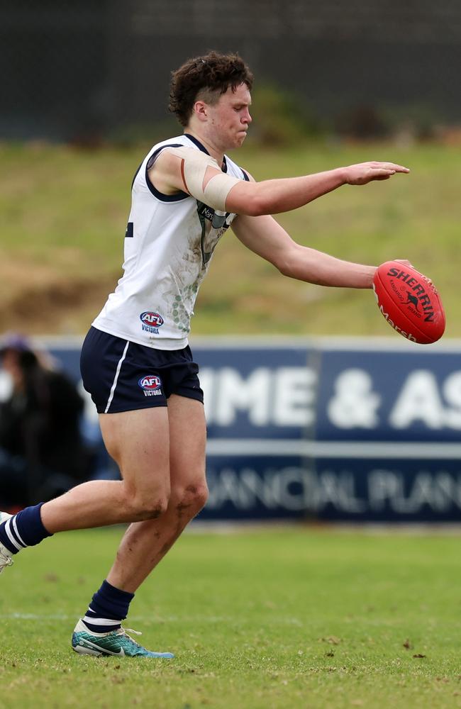 Harvey Langford had the most disposals on the ground. Picture: Will Russell/AFL Photos