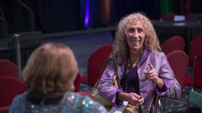 Tasmanian State Election 2024, Franklin independent Martine Delaney in the tally room, Hotel Grand Chancellor. Picture: Chris Kidd
