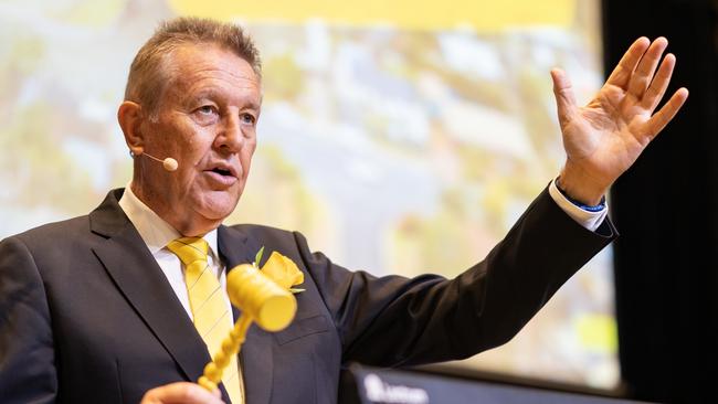 Ray White Surfers Paradise Group chairman and auctioneer Andrew Bell at The Event 2023. Picture: Celeste Humphrey/novasoma photography