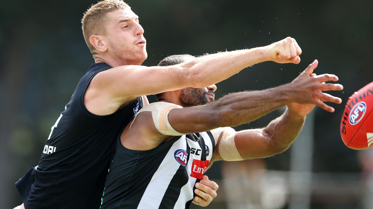 Liam Jones looked back to his best against Collingwood. Picture: Michael Klein