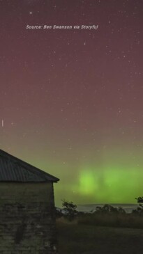 Photographer Records Stunning Timelapse of Tasmanian Aurora