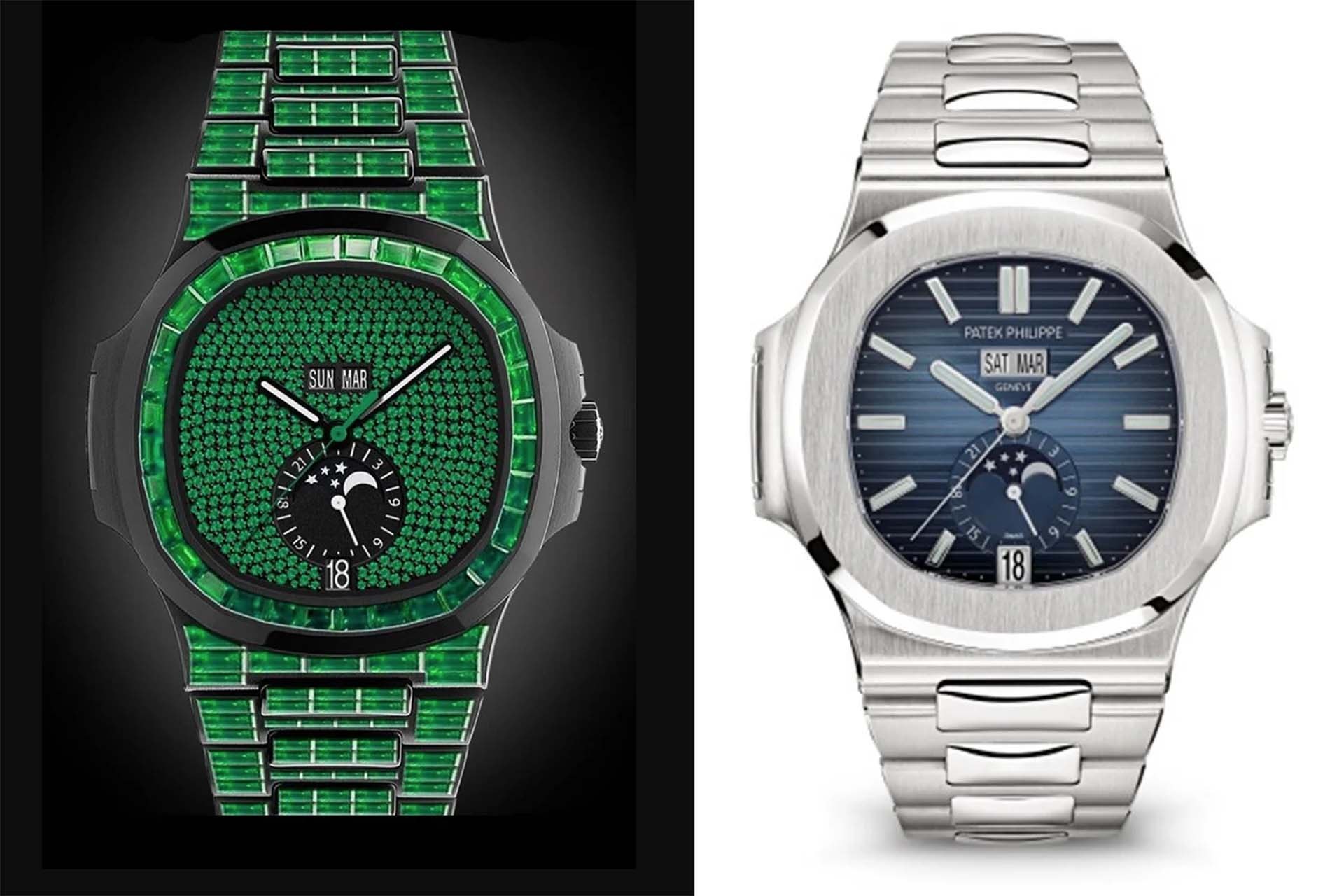 Green patek philippe online drake