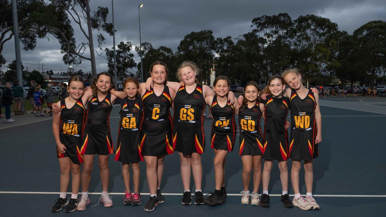 St Josephs Black under-11 netball team.