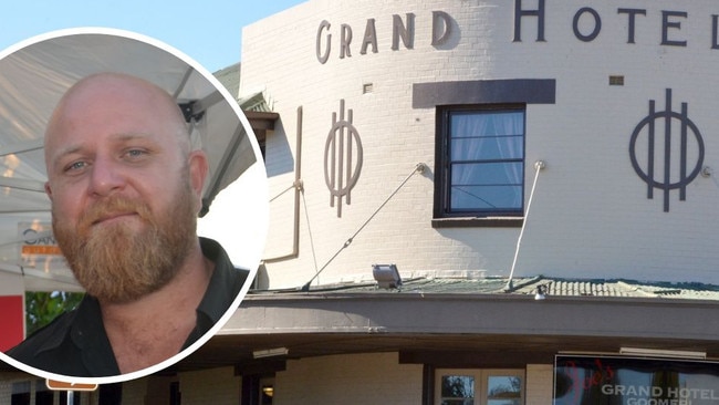 Goomeri’s Grand Hotel, owned by Joe Pendergast (inset), is in line for a major upgrade and expansion which would absorb the town’s old post office into the venue.