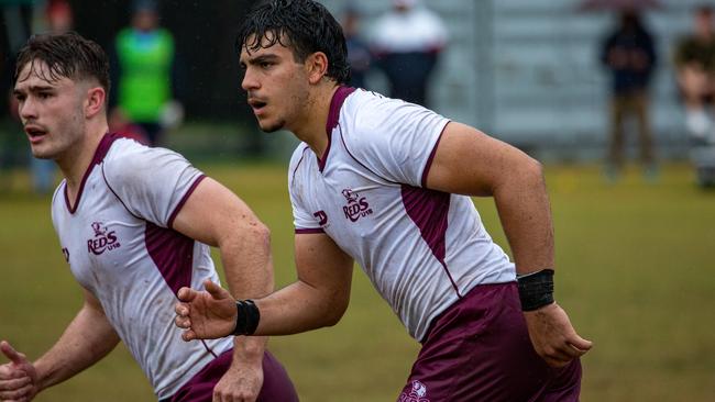 St Laurence's College rugby league Player to Watch Mikael Ibrahim (right).